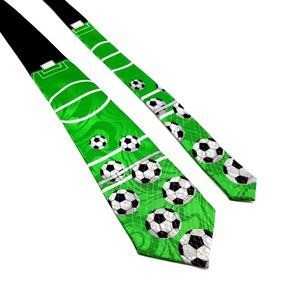 Steven Harris Mens Tie Soccer Game Balls Goal Office Casual Sport Dad Gift